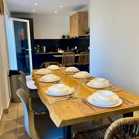 La Au Palmier - 10ch, 2sdb, Toit Terrasse וילה פרפיניין